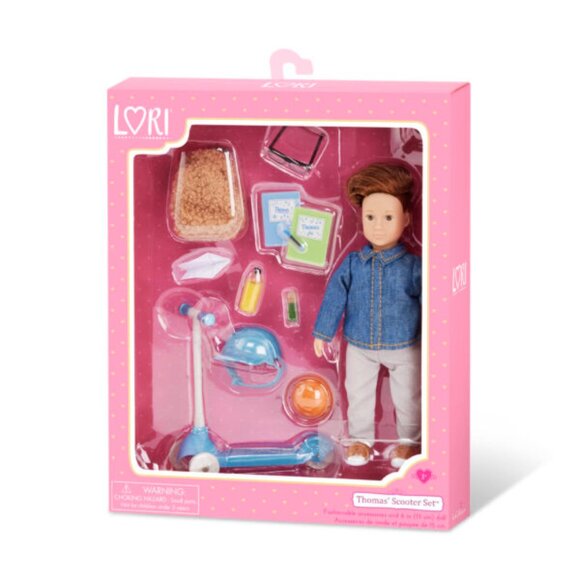 B. Lori Dolls – Mini Boy Doll & Scooter Playset Thomas 3 Anni Toys Boom Buggy Ape Cavalcabile 18 Mesi Wooden Ride On Zippity Zebra 0